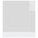 vidaXL mosogatógép panel Kalmar magasfényű fehér 60x1,5x57 cm gépi fa
