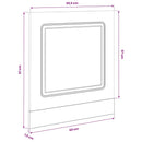 vidaXL mosogatógép panel Kalmar magasfényű fehér 60x1,5x57 cm gépi fa