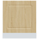 vidaXL mosogatógép panel Kalmar sonoma tölgy 60x1,5x57 cm mérnöki fa