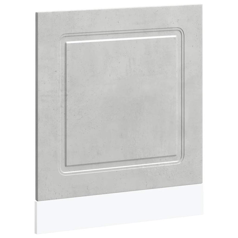 vidaXL mosogatógép panel Kalmar beton szürke 60x1,5x67 cm műanyag fa