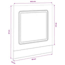 vidaXL mosogatógép panel Kalmar beton szürke 60x1,5x57 cm műanyag fa