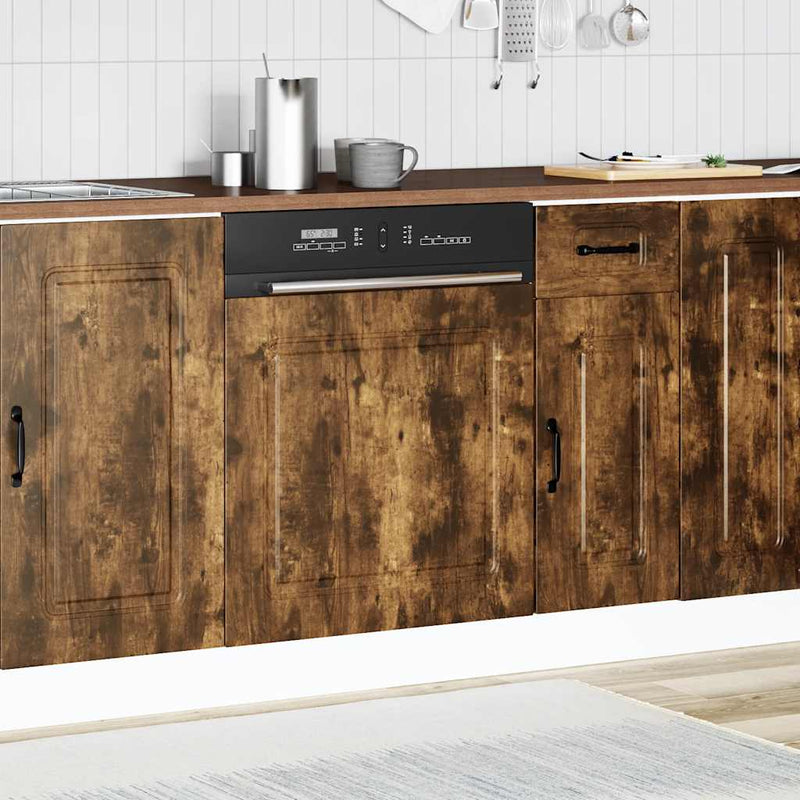 vidaXL mosogatógép panel Kalmar füstölt tölgy 60x1,5x67 cm