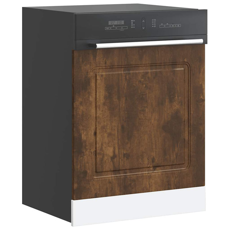 vidaXL mosogatógép panel Kalmar füstölt tölgy 60x1,5x67 cm