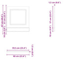 vidaXL mosogatógép panel Kalmar szürke sonoma 60x1,5x67 cm gépi fa