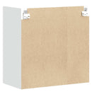 vidaXL Konyhai fali szekrény üvegajtóval Kalmar fehér színű műfa