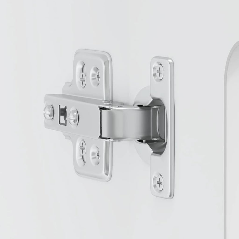 vidaXL Konyhai fali szekrény üvegajtóval Kalmar fehér színű műfa