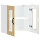 vidaXL konyhai fali szekrény üvegajtóval Kalmar sonoma tölgy