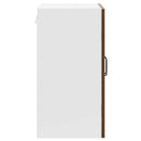 vidaXL Konyhai fali szekrény üvegajtóval Kalmar barna tölgy színű műfa