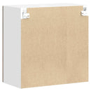 vidaXL Konyhai fali szekrény üvegajtóval Kalmar barna tölgy színű műfa