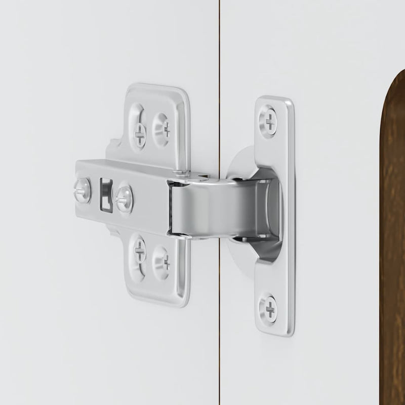 vidaXL Konyhai fali szekrény üvegajtóval Kalmar barna tölgy színű műfa