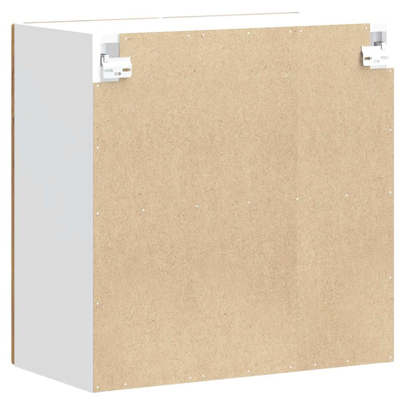 vidaXL Konyhai fali szekrény üvegajtóval Kalmar régi fából