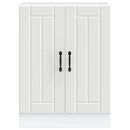 vidaXL mosdóaljzatos szekrény Lucca fehér szerelt fa