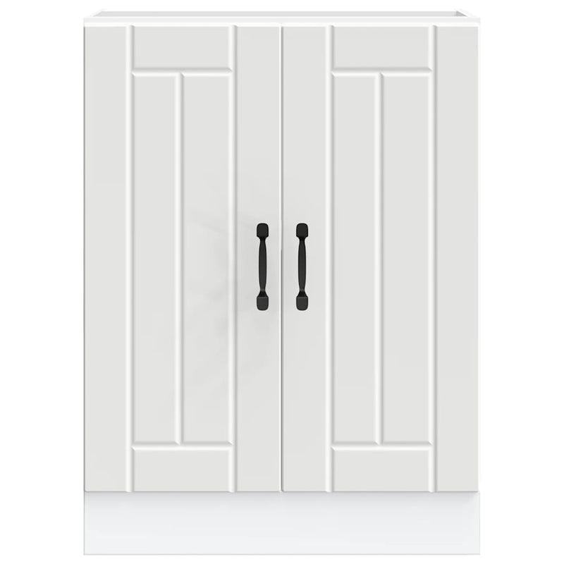 vidaXL mosdóaljzatos szekrény Lucca fehér szerelt fa