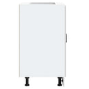 vidaXL mosdóaljzatos szekrény Lucca magasfényű fehér szerelt fa