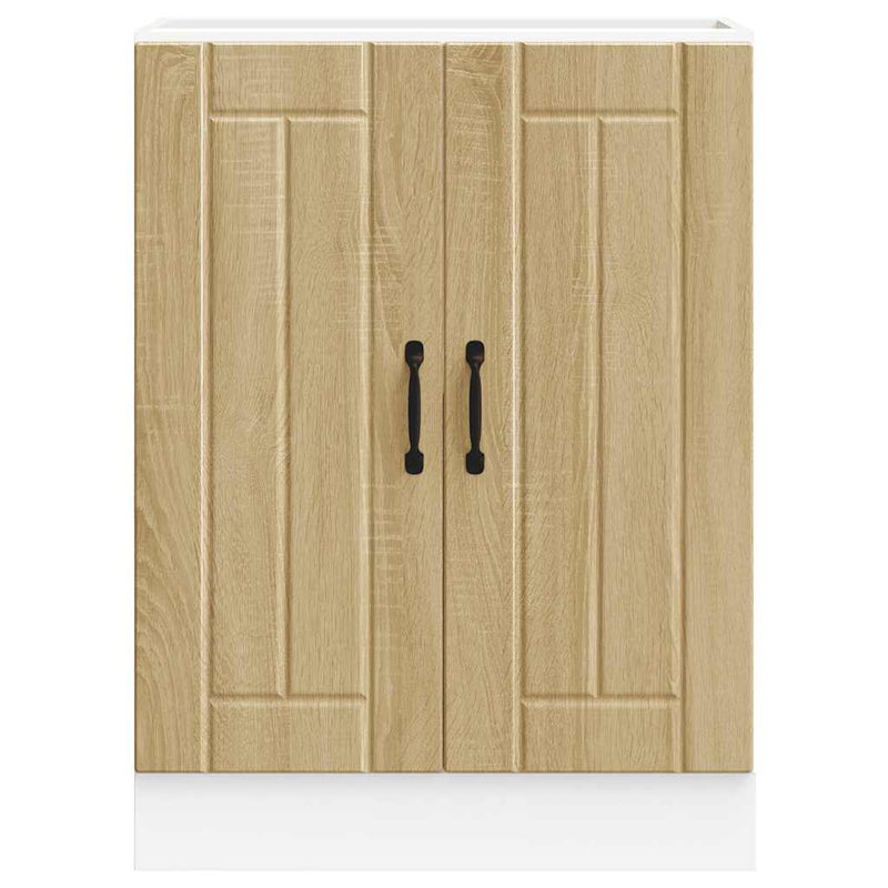 vidaXL mosdóaljzatos szekrény Lucca sonoma tölgy szerelt fa