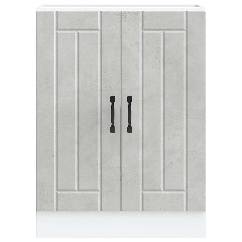 vidaXL mosdóaljzatos szekrény Lucca betonszürke szerelt fa