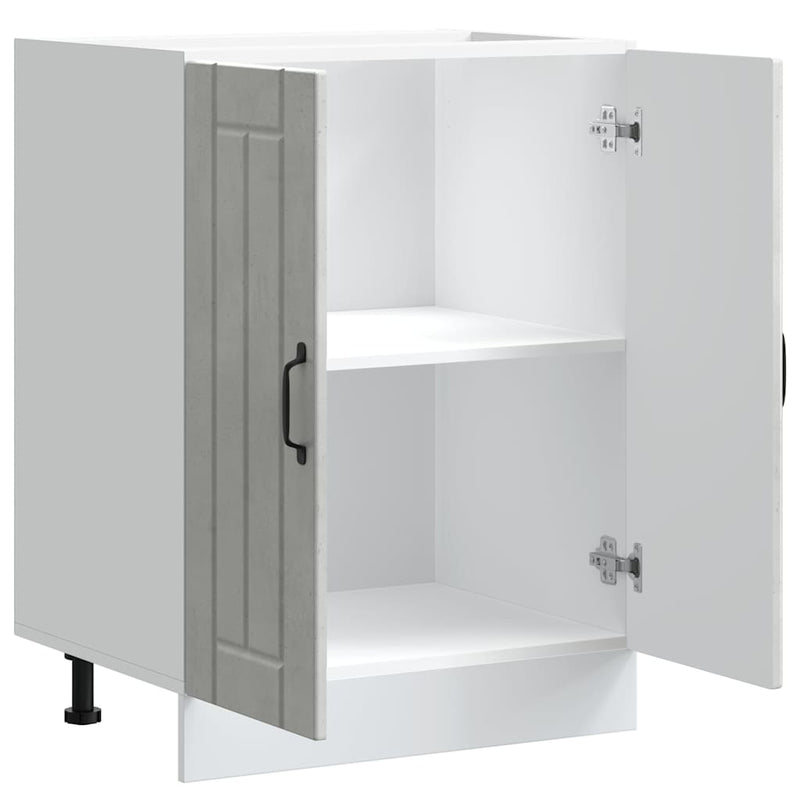 vidaXL mosdóaljzatos szekrény Lucca betonszürke szerelt fa