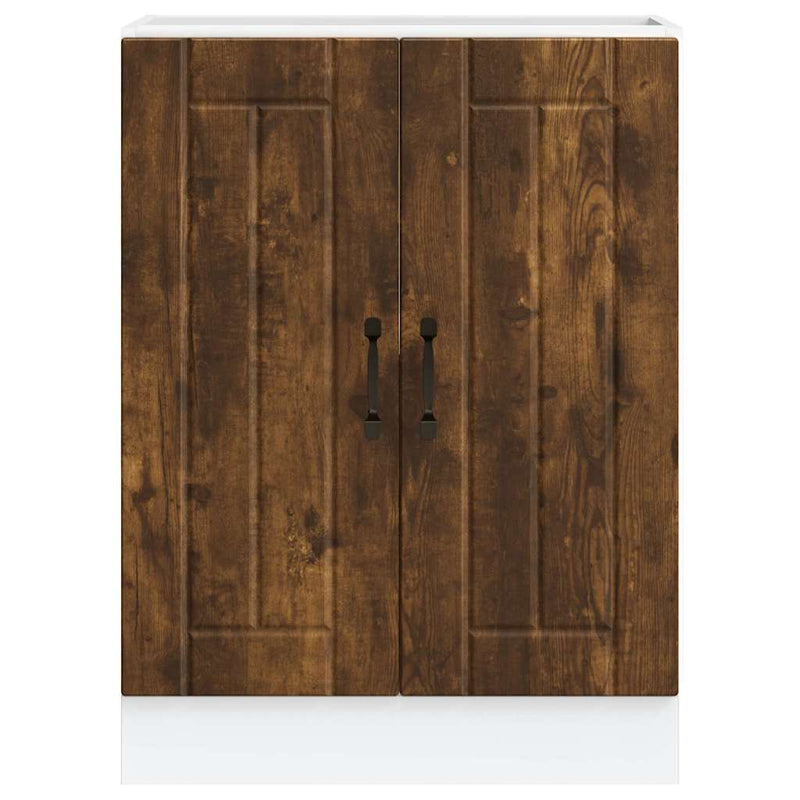 vidaXL mosdóaljzatos szekrény Lucca füstölt tölgy fűrészáru műfa