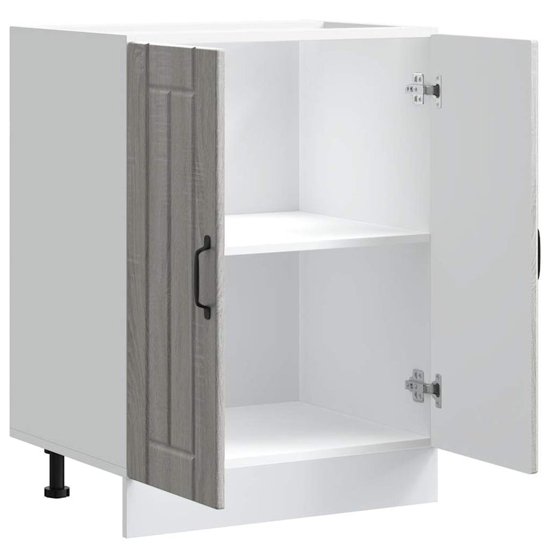 vidaXL mosdóaljzatos szekrény Lucca szürke sonoma műfa