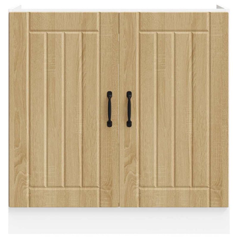 vidaXL mosdóaljzatos szekrény Lucca sonoma tölgy szerelt fa