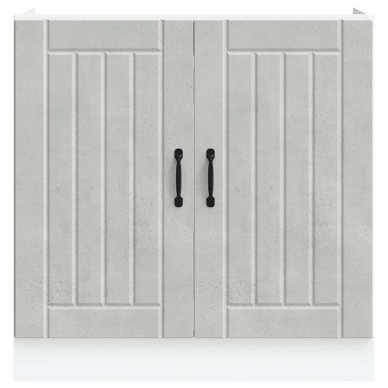 vidaXL mosdóaljzatos szekrény Lucca betonszürke szerelt fa