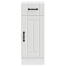 vidaXL Konyhai alsó szekrény Lucca fehér szerelt fa