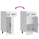 vidaXL Konyhai alsó szekrény Lucca fehér szerelt fa