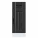 vidaXL Konyhai alsó szekrény Lucca fekete szerelt fa