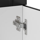 vidaXL Konyhai alsó szekrény Lucca fekete szerelt fa