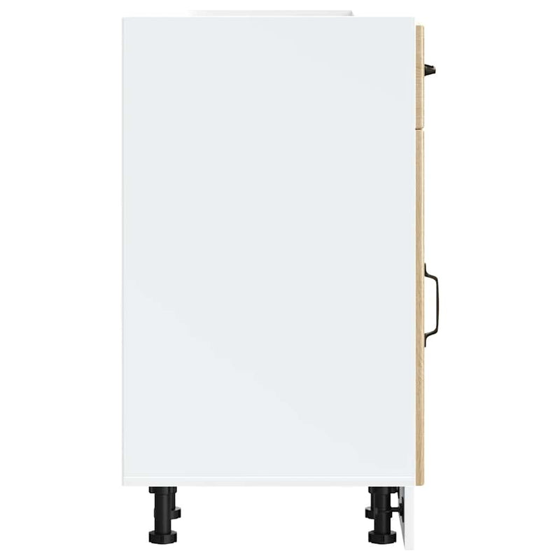 vidaXL Konyhai alsó szekrény Lucca sonoma tölgy szerelt fa