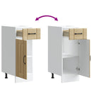 vidaXL Konyhai alsó szekrény Lucca sonoma tölgy szerelt fa