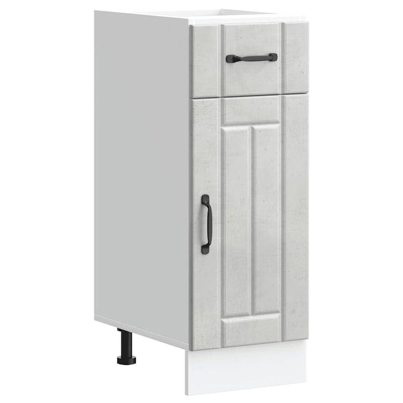 vidaXL Konyhai alsó szekrény Lucca betonszürke szerelt fa