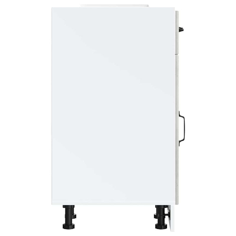 vidaXL Konyhai alsó szekrény Lucca betonszürke szerelt fa