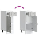 vidaXL Konyhai alsó szekrény Lucca betonszürke szerelt fa