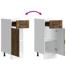 vidaXL Konyhai alsó szekrény Lucca füstölt tölgy szerelt fa