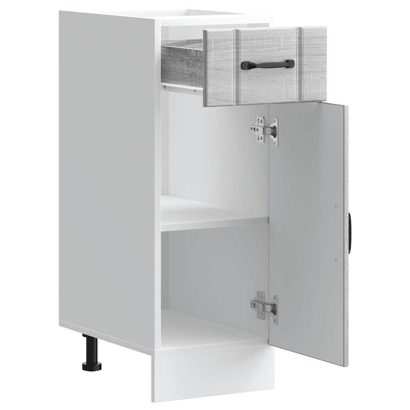 vidaXL Konyhai alsó szekrény Lucca szürke sonoma szerelt fa