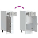 vidaXL Konyhai alsó szekrény Lucca szürke sonoma szerelt fa