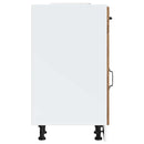 vidaXL Konyhai alsó szekrény Lucca antik fa szerelt fa