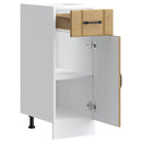 vidaXL Konyhai alsó szekrény Lucca kézműves tölgy szerelt fa