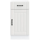 vidaXL Konyhai alsó szekrény Lucca fehér szerelt fa