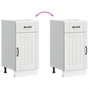 vidaXL Konyhai alsó szekrény Lucca fehér szerelt fa