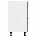 vidaXL Konyhai alsó szekrény Lucca fekete szerelt fa