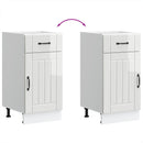 vidaXL Konyhai alsó szekrény Lucca magasfényű fehér szerelt fa