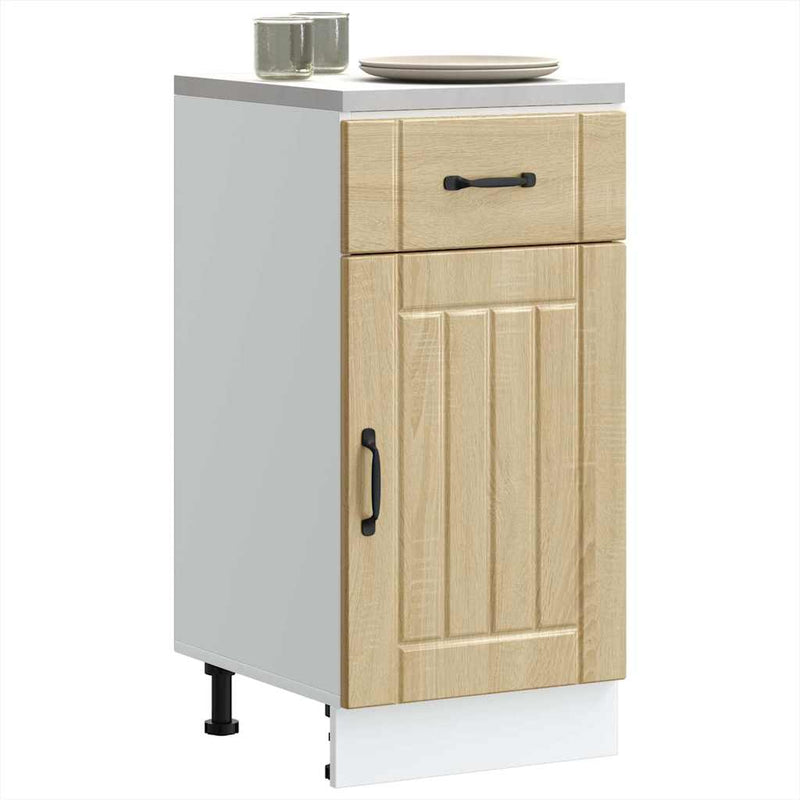 vidaXL Konyhai alsó szekrény Lucca sonoma tölgy szerelt fa