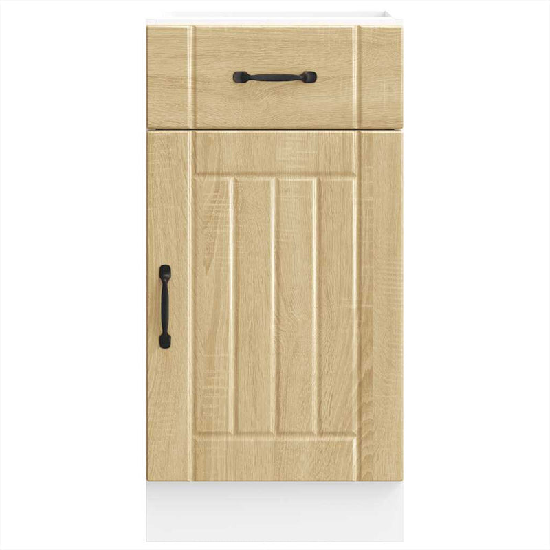 vidaXL Konyhai alsó szekrény Lucca sonoma tölgy szerelt fa