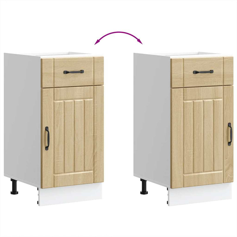 vidaXL Konyhai alsó szekrény Lucca sonoma tölgy szerelt fa