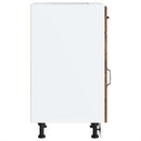 vidaXL Konyhai alsó szekrény Lucca füstölt tölgy szerelt fa