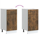 vidaXL Konyhai alsó szekrény Lucca füstölt tölgy szerelt fa