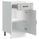 vidaXL Konyhai alsó szekrény Lucca szürke sonoma szerelt fa