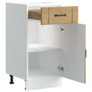 vidaXL Konyhai alsó szekrény Lucca kézműves tölgy szerelt fa